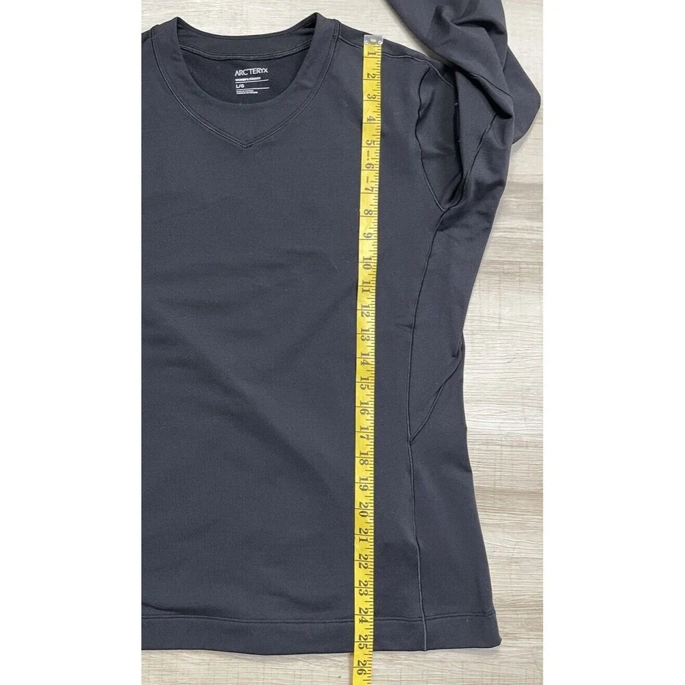 Arc'teryx Rho Merino Women's Size L Black Long Sleeve Crew Polyester - Picture 7 of 9